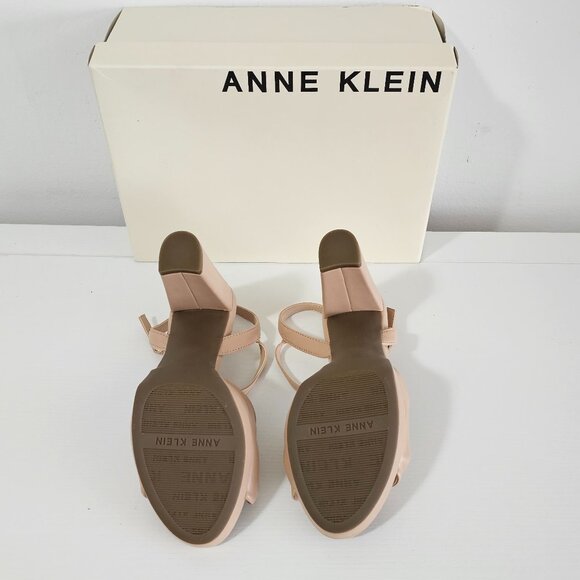 Anne Klein Valentine Wide Women's Sandals Size 8 - Taupe - Vale06F9 - Picture 6 of 8